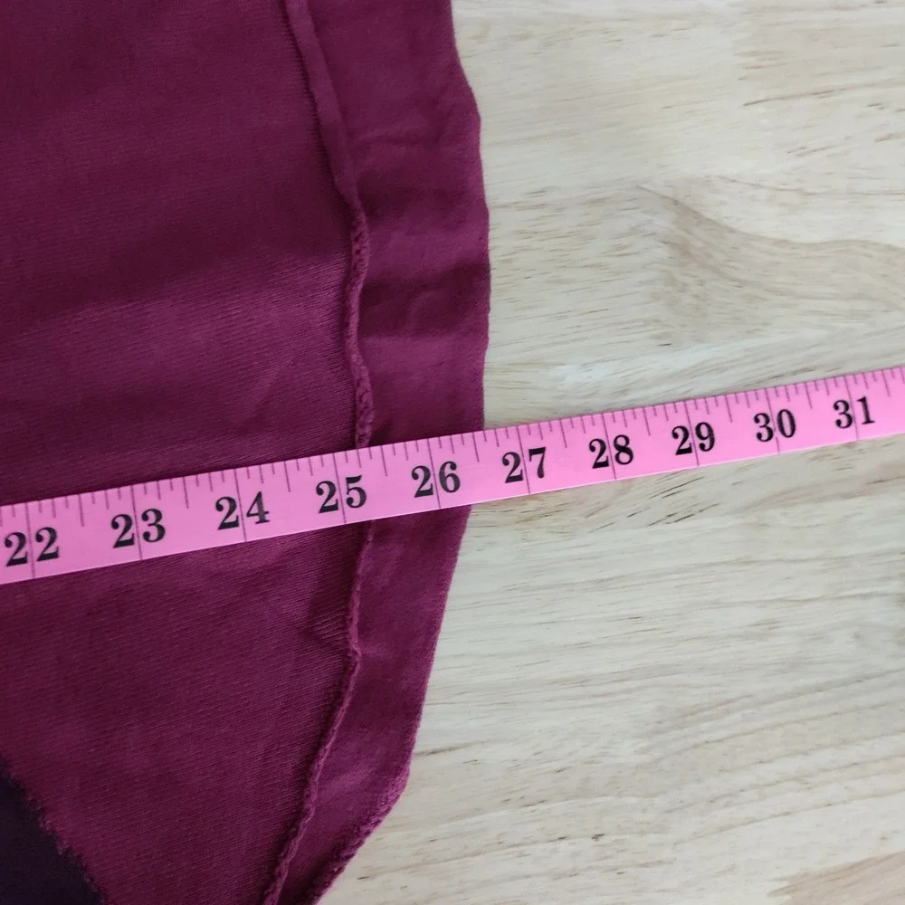 Belle by Kim Gravel Womens Pink Plum Colorblock Long Sleeve Sweater Size M - Picture 6 of 7